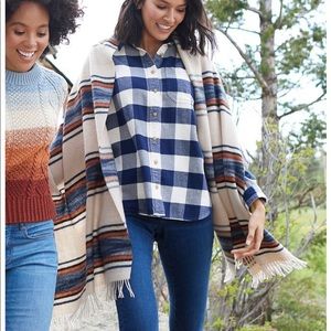 L.L.Bean Wool Scarf, Jacquard | Extra Large